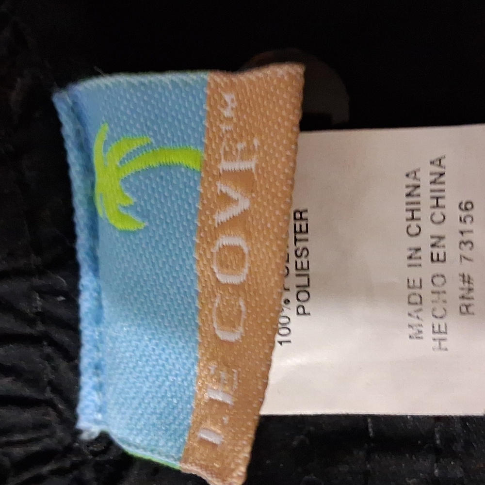 Le Cove Black Women's Cargo Swim Shorts,  Black, Plus Size 18 - Picture 4 of 5